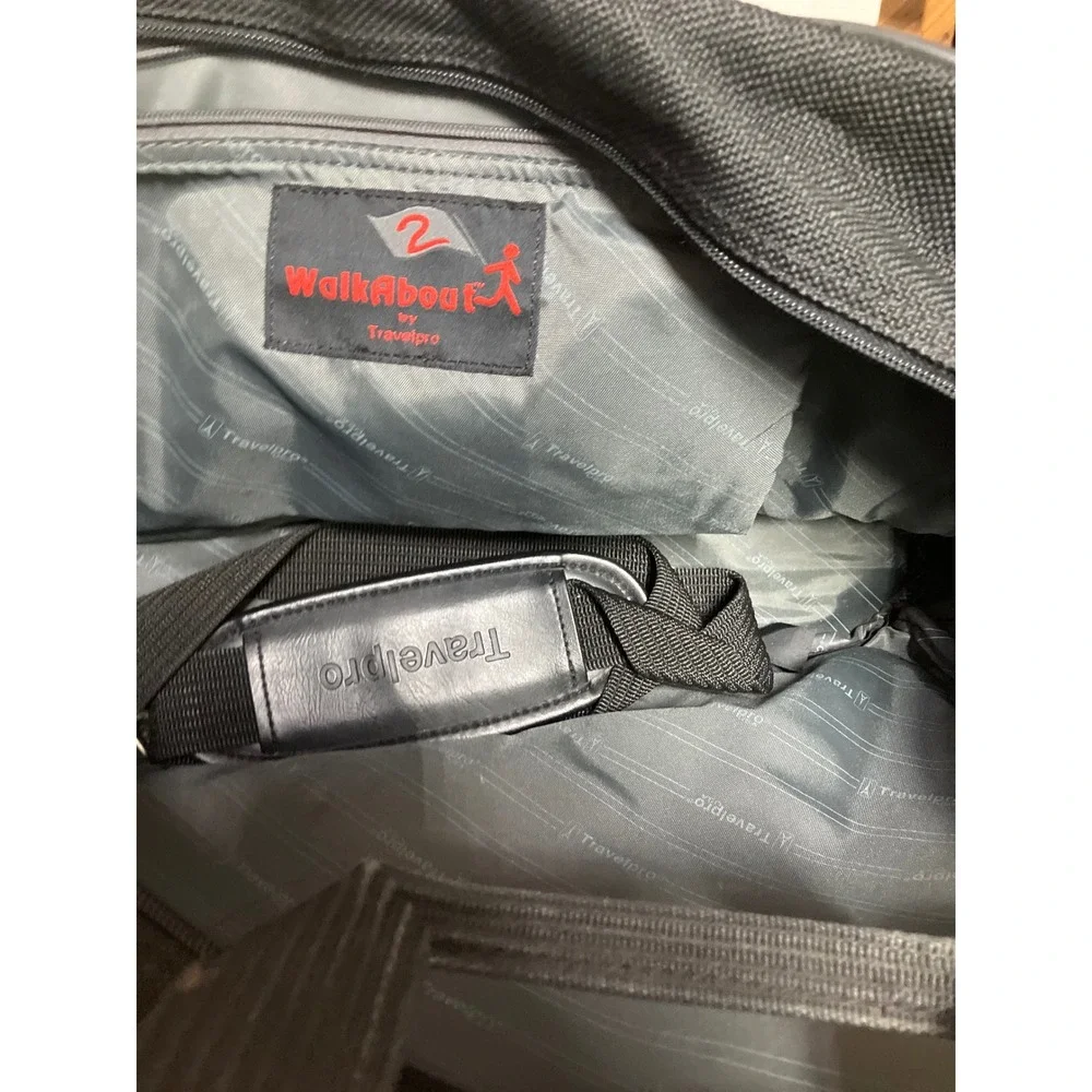 Travelpro WalkAbout 2 Black Ballistic Nylon Carry On Tote Bag Shoulder Strap